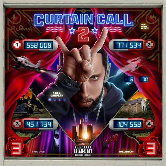 エミネム最新ベストアルバム『Curtain Call ２』― スヌープ・ドッグとのコラボ新曲「From the D２ the  LBC」、映画『エルヴィス』サウンドトラック提供の「The King u0026 I」も収録|ダンス＆ソウル