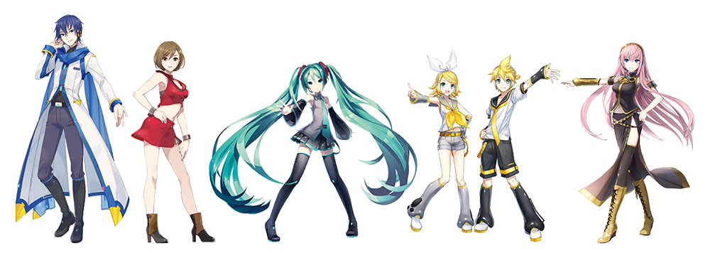 展示会 初音ミク 鏡音リン 鏡音レン MEIKO KAITO アクリルスタンド