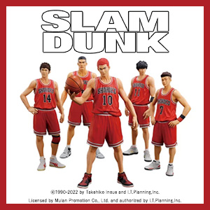 バスケットボール漫画不朽の名作『SLAM DUNK』より湘北高校バスケ部 