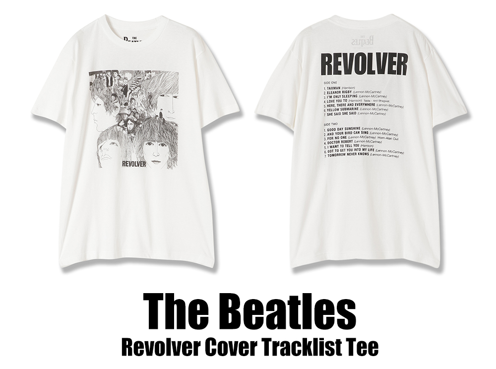 ビートルズ『Revolver Cover Tracklist Tee』発売！|グッズ