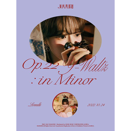 チョ・ユリ 2ndシングル『Op.22 Y-Waltz：in Minor』|K-POP・アジア