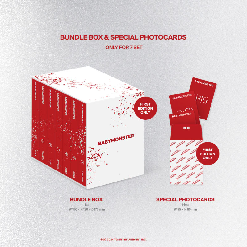 BABYMONSTER 1st MINI ALBUM [BABYMONS7ER] HMV限定特典が決定