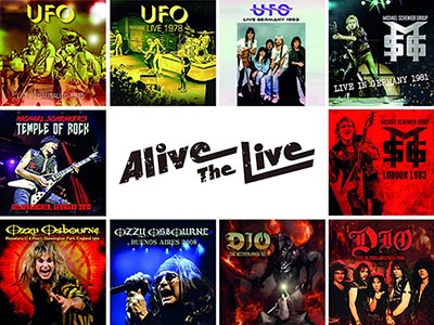 UFO、マイケル・シェンカー、オジー・オズボーン、ディオなど 10タイトル ― Alive The Live シリーズ 2023年５月26日 (金)  発売【特典付き同時購入セットあり】|ロック