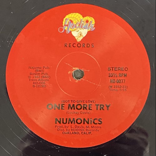 HMV渋谷】NUMONICS/ONE MORE TRY(HO0077)-