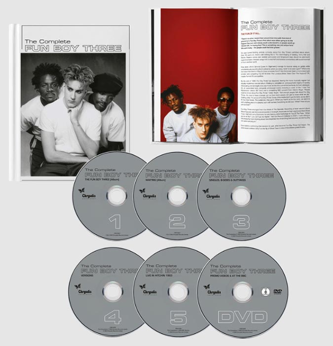 ファン・ボーイ・スリー CD５枚組＋DVDボックスセット『Complete Fun Boy Three』-  リミックス、未発表アウトテイク、ライヴ音源・映像も収録|ロック