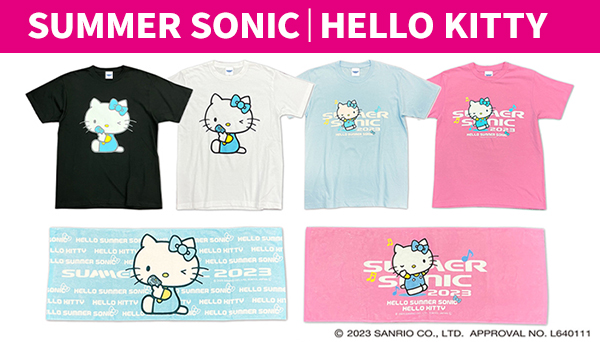 SUMMER SONIC 2023 HELLO KITTY キティコラボTシャツ-
