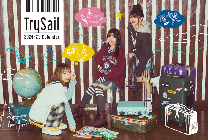 TrySail スクールカレンダー 2022〜23 卓上&amp;壁掛けセット TrySail スクールカレンダー 2022〜23 卓上&壁掛けセットの通販