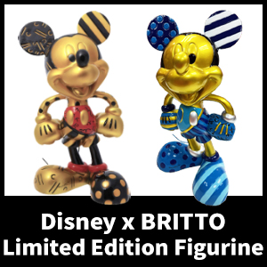 ディズニー公式ブランド (c)Disney BRITTO(TM) より スタチュー2種が