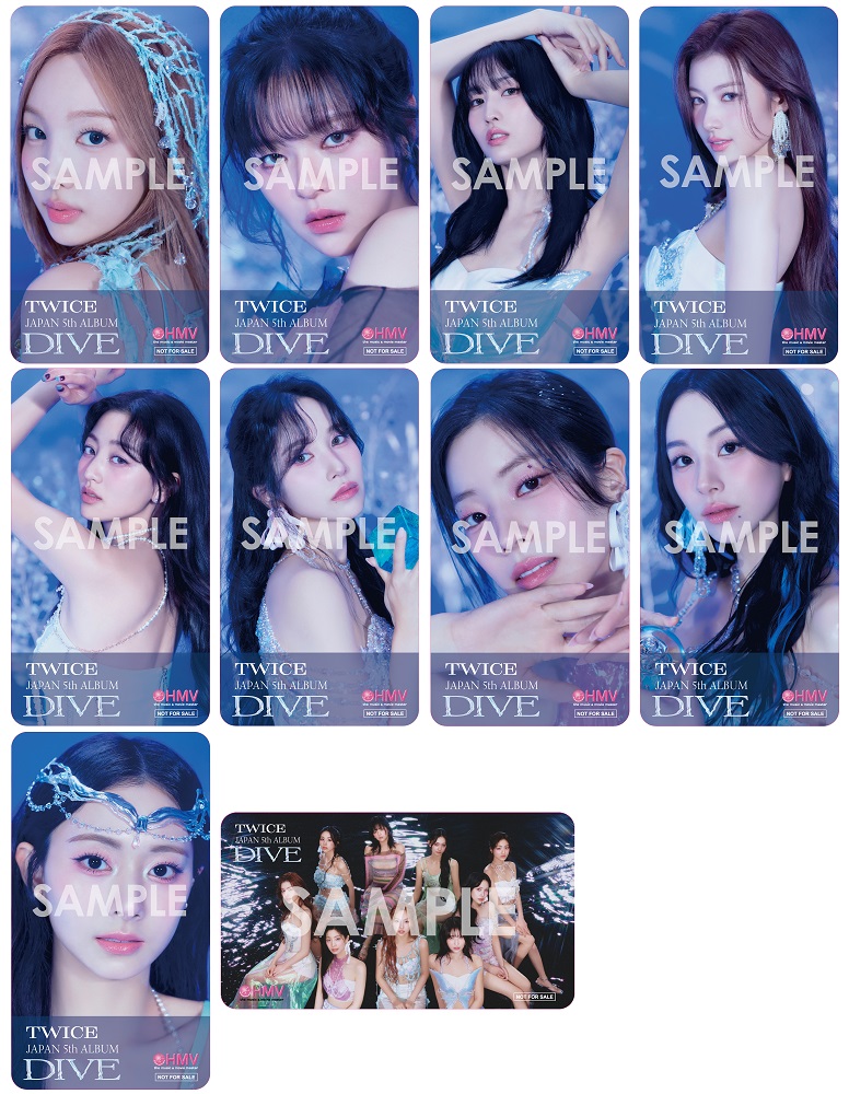 TWICE JAPAN 5th ALBUM『DIVE』7月17日リリース《HMV限定特典：クリアしおり10種ランダム》|K-POP・アジア