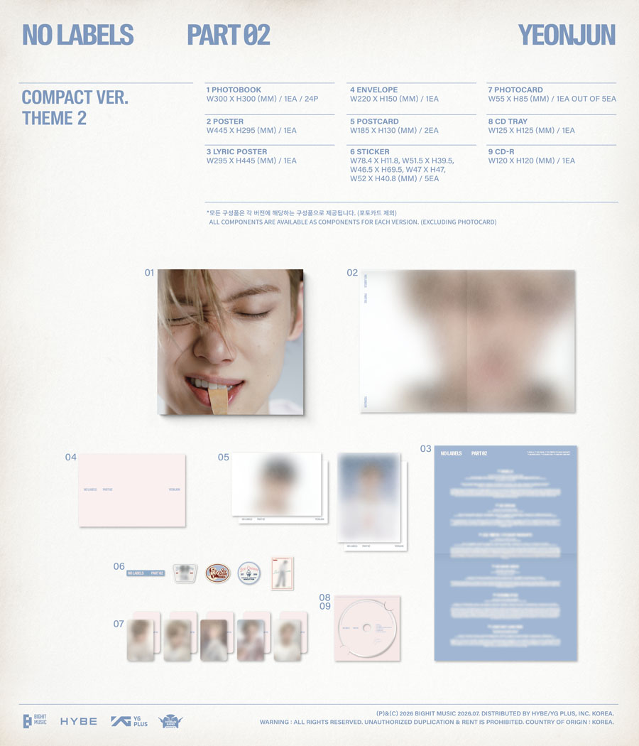 TOMORROW X TOGETHER YEONJUN 『NO LABELS: PART 02』《応募抽選用