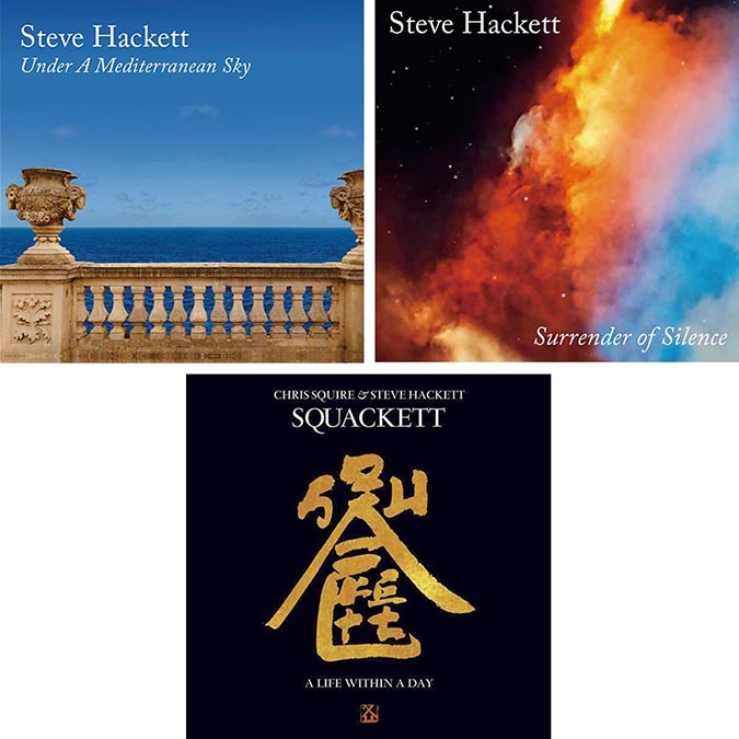 スティーヴ・ハケット『Under A Mediterranean Sky』『Surrender Of Silence』、スクアケット『A Life  Within A Day』高音質ハイブリッドSACD 2024年7月8日 (月) 発売|ロック