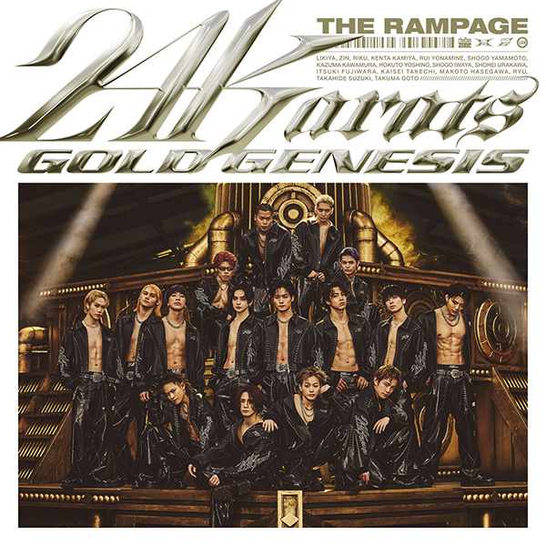 THE RAMPAGE from EXILE TRIBE 新曲 シングル『24karats GOLD  GENESIS』7月24日発売《先着特典：トレーディングカード Ver.B》|ジャパニーズポップス