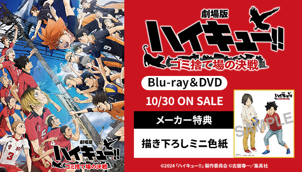 劇場版ハイキュー!! ゴミ捨て場の決戦 Blu-ray DVD 10月30日 発売 【特典つき】|アニメ