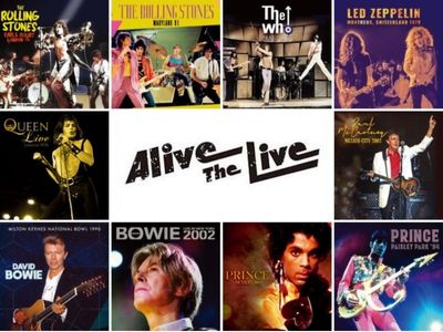 ローリング・ストーンズ、レッド・ツェッペリン、クイーン、ポール・マッカートニー、デヴィッド・ボウイなど 10タイトル Alive The  Liveレーベル 2024年12月6日 (金) 発売|ロック