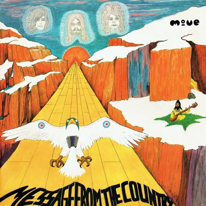 プロモ❣️桃色帯LP『ザ・ムーヴ　メッセージ・フロム・ザ・カントリー』ロイ・ウッド ザ・ムーヴ 1971年 ラストアルバム『Message From The Country』最新リ