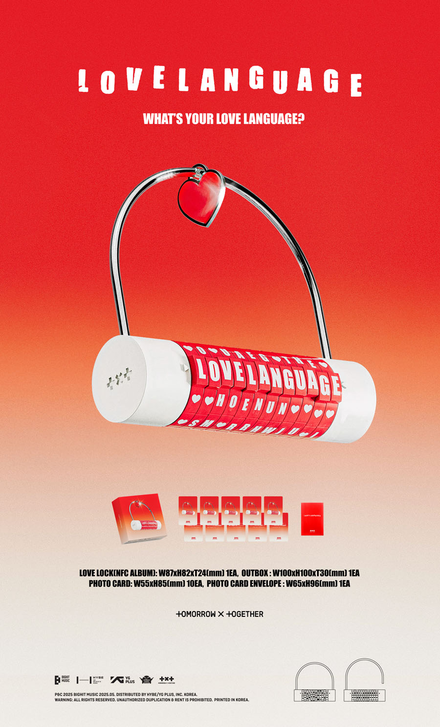 TOMORROW X TOGETHER 'Love Language' (Love Lock Ver.) 予約