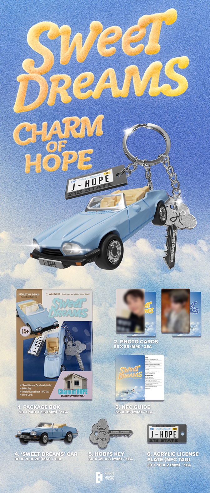 J-HOPE (BTS) キーリング型NFCアルバム『Charm of HOPE』|K-POP