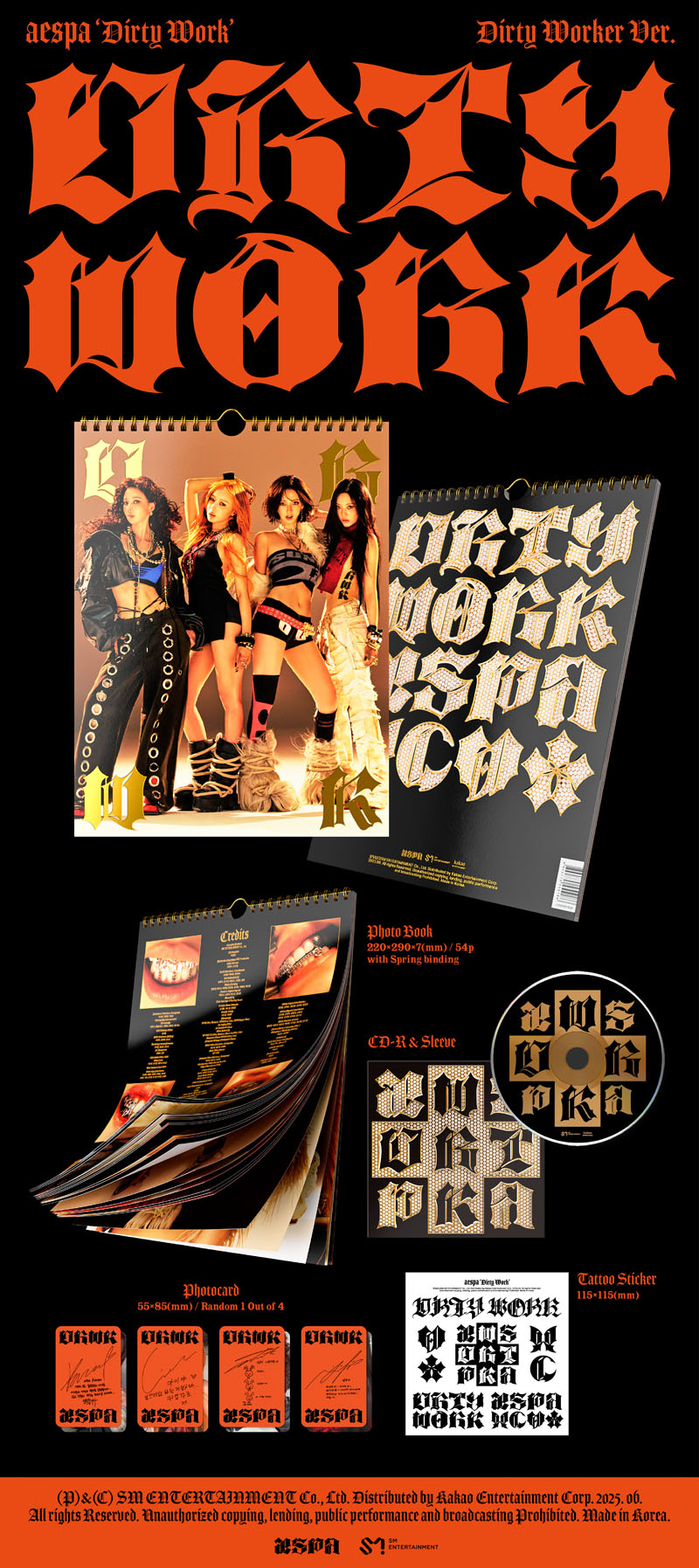 aespa ウィンター HMV 特典 封入　dirty work aespa ニューシングル『Dirty Work』HMV限定特典 + 応募シリアル