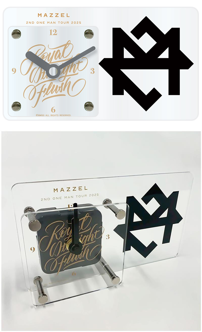 MAZZEL「アクリル時計」発売決定！【@Loppi・HMV限定】|グッズ