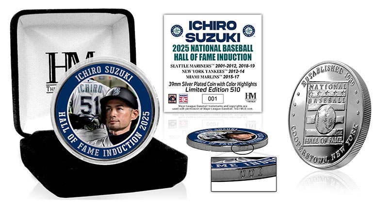 イチロー MLB殿堂入り記念グッズ【@Loppi・HMV限定】発売決定