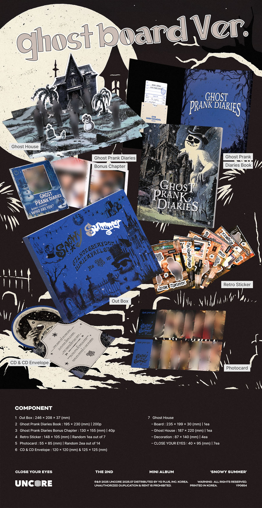 CLOSE YOUR EYES The 2nd Mini Album『Snowy Summer』HMV限定