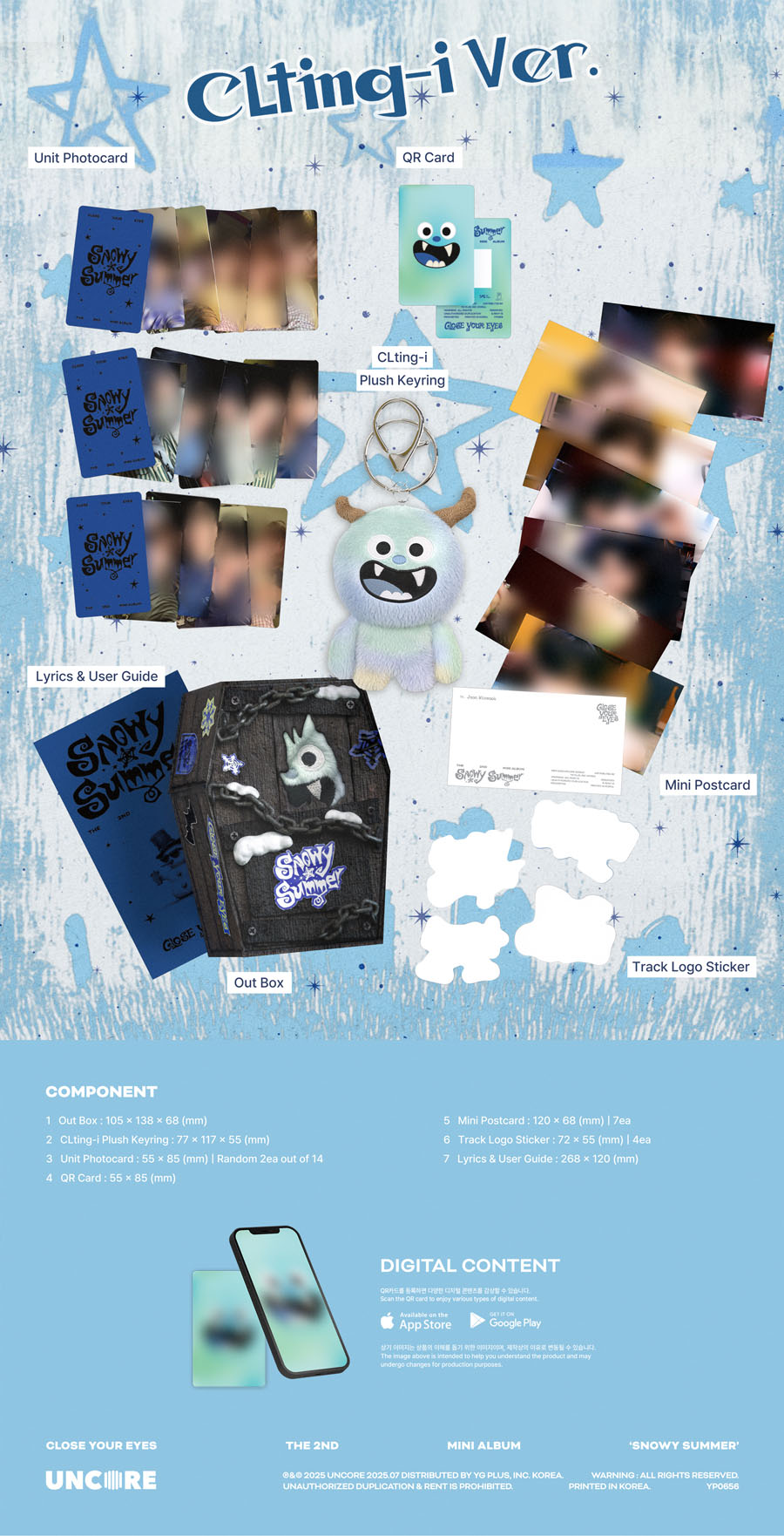 CLOSE YOUR EYES The 2nd Mini Album『Snowy Summer』HMV限定