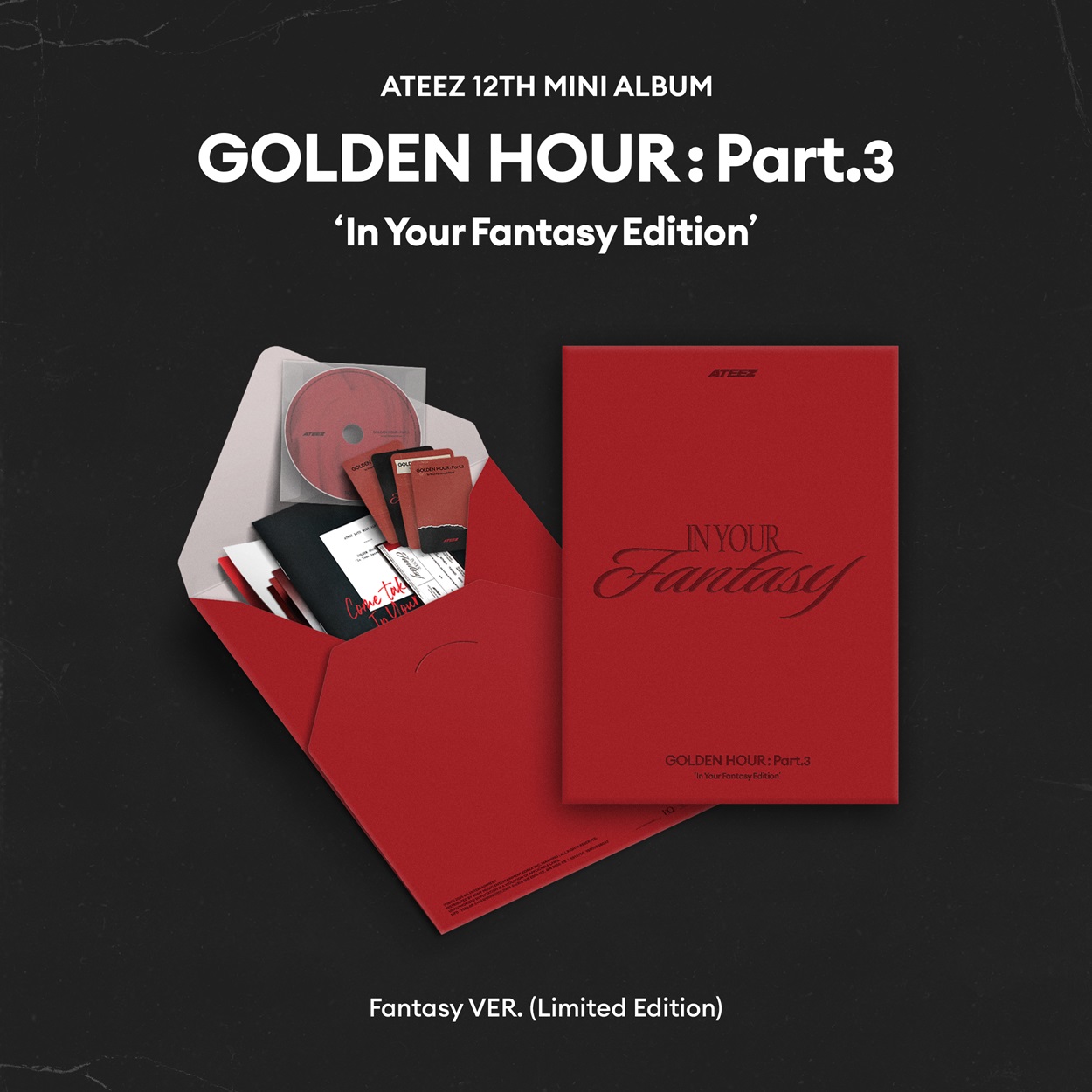 Album Mini A-Teez 12ème [Golden Hour : Part.3] « In Your Fantasy Edition » - Édition Limitée K-Pop