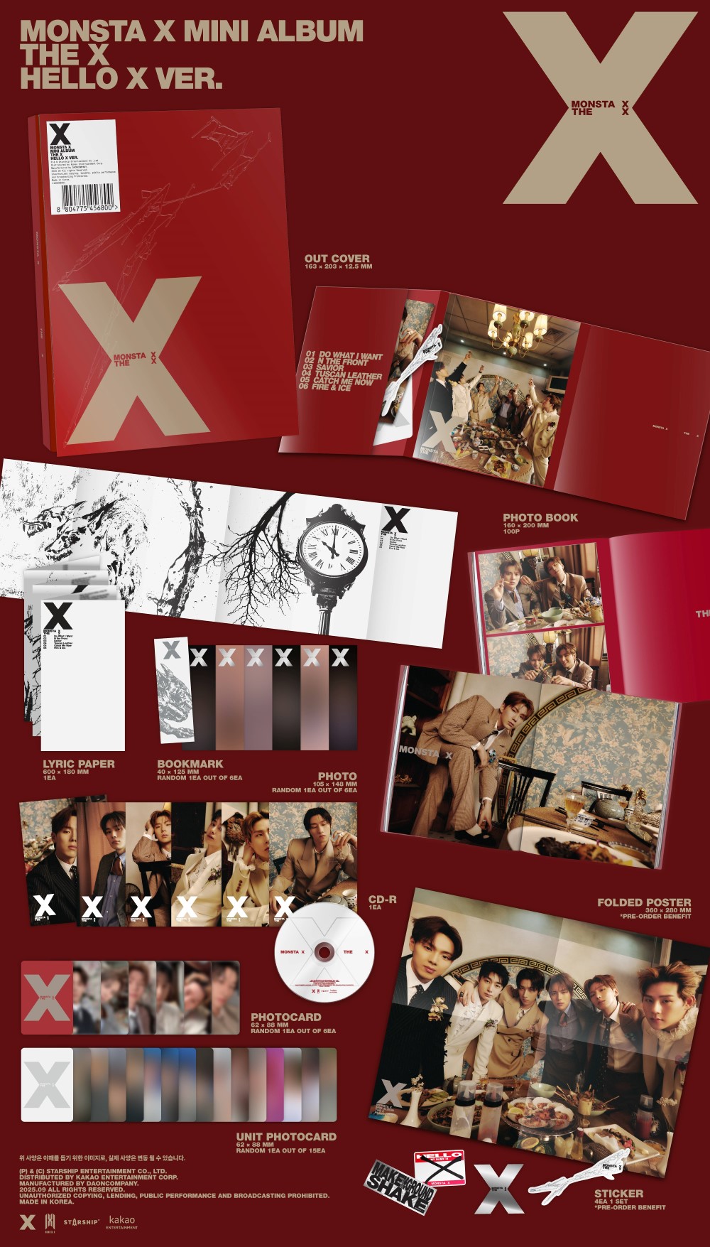 MONSTA X 13thミニアルバム『THE X』|K-POP・アジア