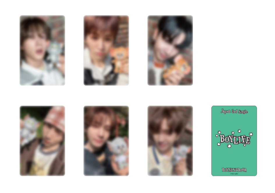 BOYNEXTDOOR BOYLIFE HMVラキドロ6枚セット BOYNEXTDOOR BOYLIFE HMVラキドロ6枚セット