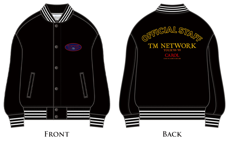 『TM NETWORK』12/31 会場限定デコガチャ　大当たり 完全生産限定》TM NETWORK「TOUR '88～'89 CAROL Stadium Jacket