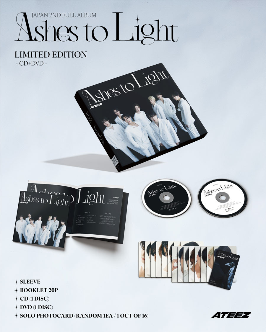 アチズ CD ATEEZ 日本2NDフルアルバム『Ashes to Light』2025年9月17日