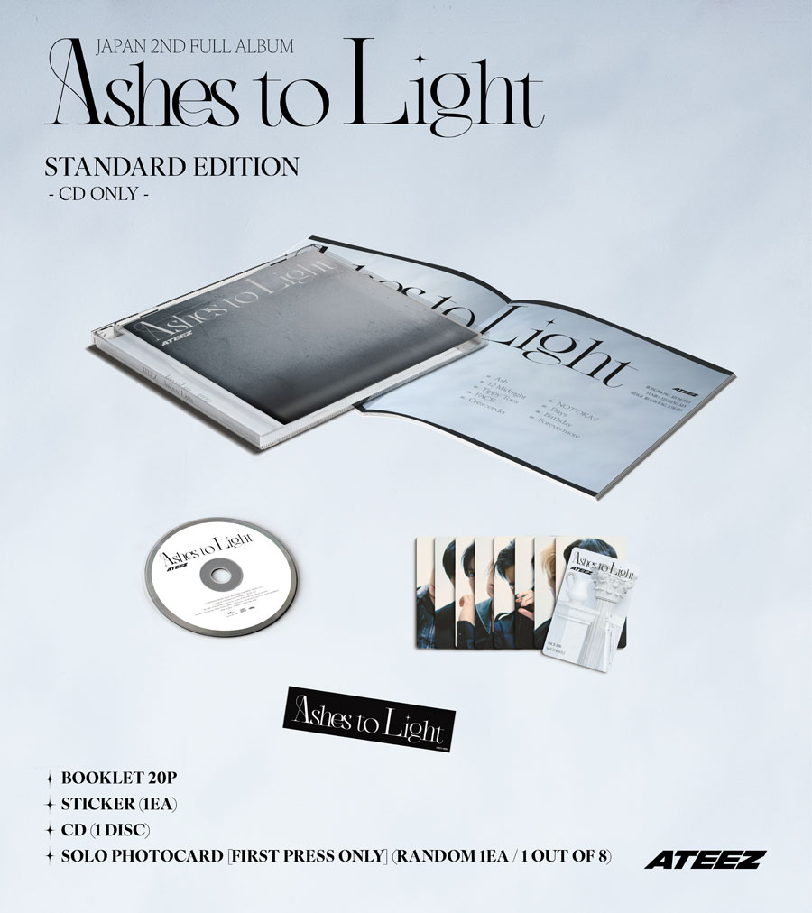 アチズ CD ATEEZ 日本2NDフルアルバム『Ashes to Light』2025年9月17日