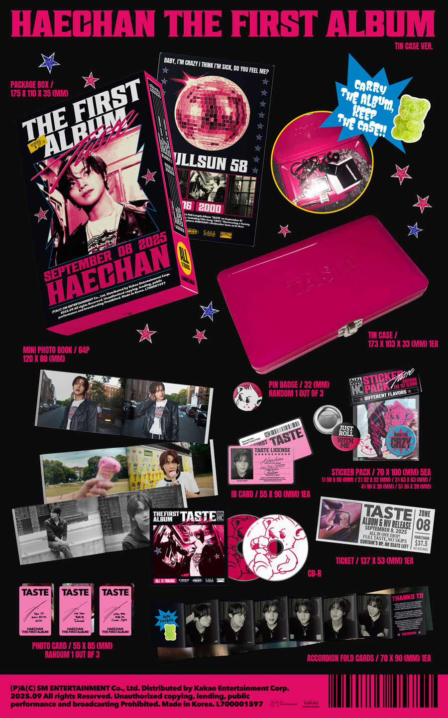HAECHAN (NCT) 1stアルバム『TASTE』 HMV限定特典付き販売開始