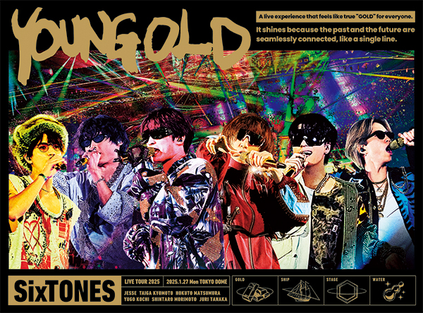 ミュージック SixTONES LIVE AT TOKYO DOME DVD SixTONES 最新ライブ ブルーレイ＆DVD『YOUNG OLD』2025年10月29
