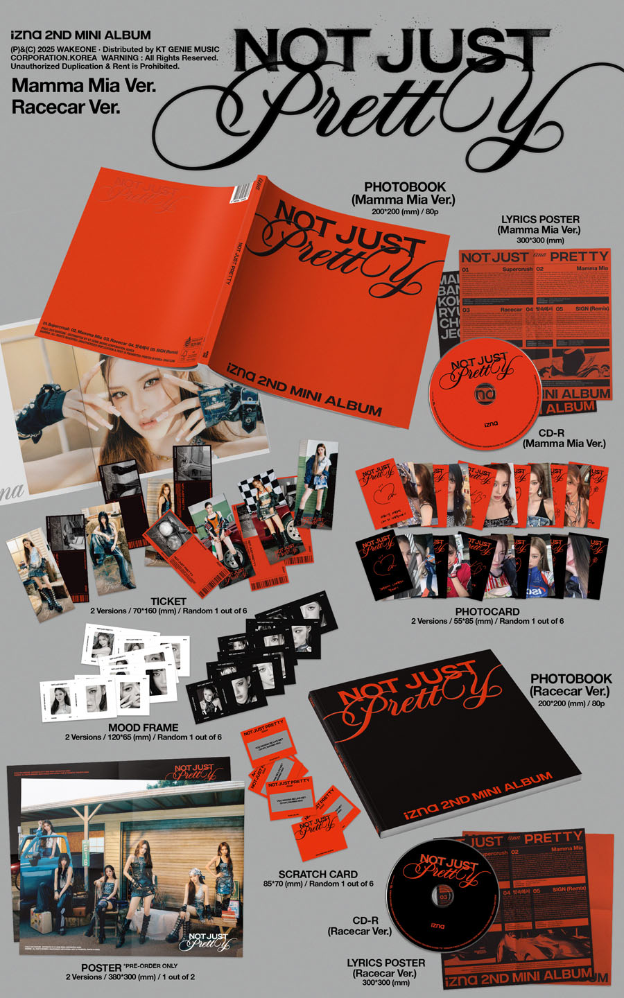 izna 2ndミニアルバム『Not Just Pretty』 日本限定特典付きでご