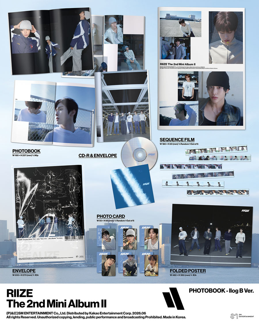 RIIZE The 2nd Mini Album『II』 日本限定特典付きで2026年7月8日(水