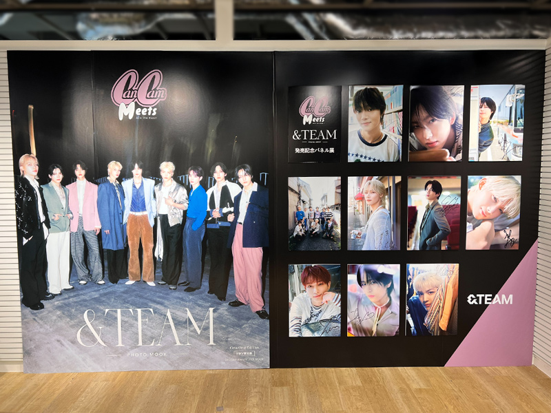 CanCam Meets 『&TEAM フォトムック』発売記念パネル展｜ HMV店舗レポート|