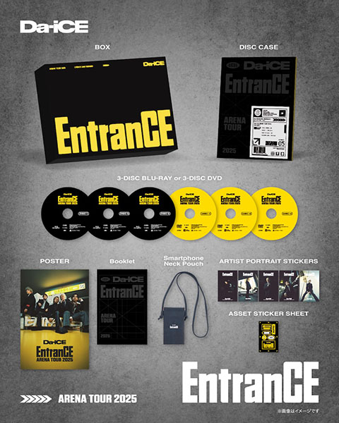 Da-iCE 最新ライブBlu-ray＆DVD 『Da-iCE ARENA TOUR 2025 -EntranCE