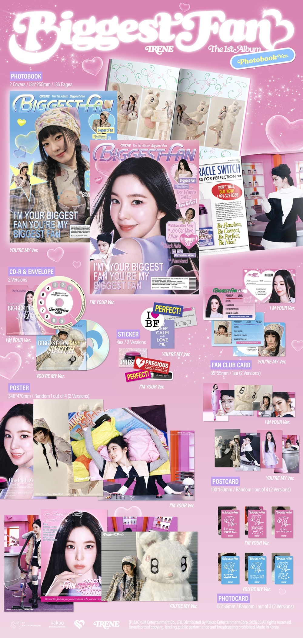 Red velvet アイリーン solo YP books 特典 1枚 アイリーン (Red Velvet) ファーストミニアルバム『Like A Flower』で