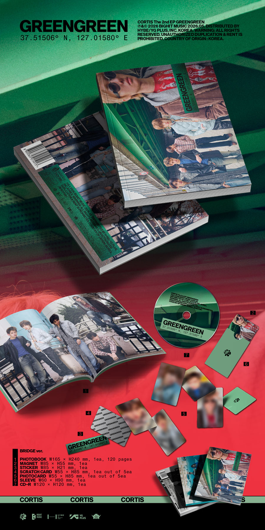 CORTIS The 2nd EP [GREENGREEN] 発売決定！《＠Loppi・HMV限定特典