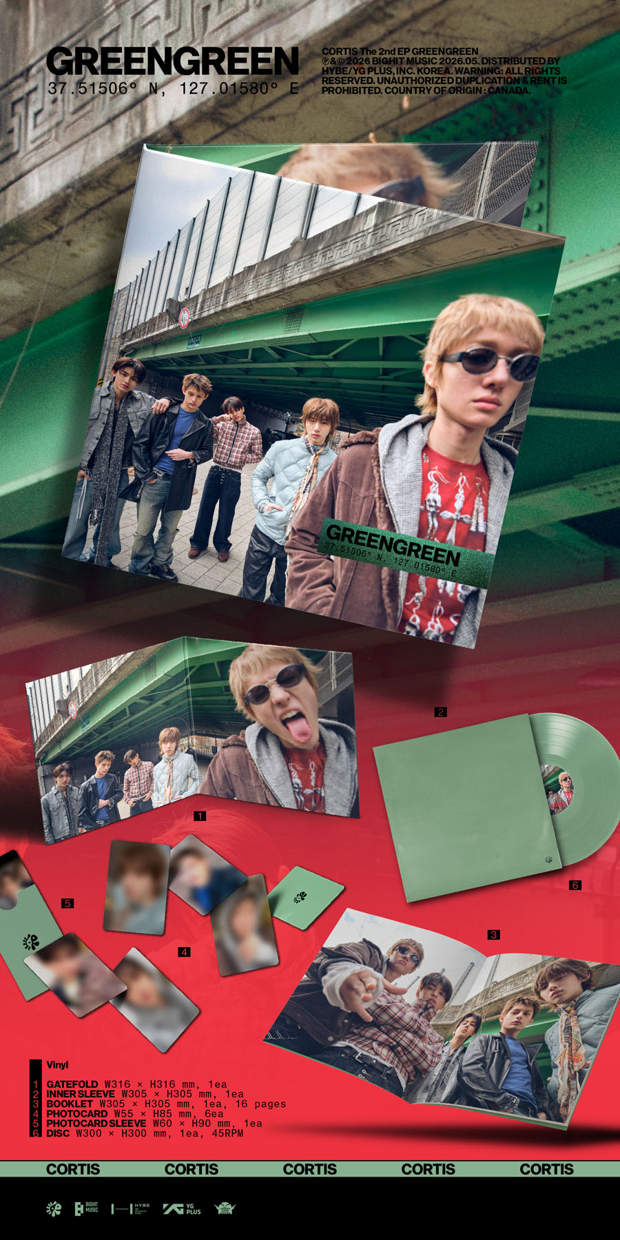 CORTIS The 2nd EP [GREENGREEN] 発売決定！《＠Loppi・HMV限定特典