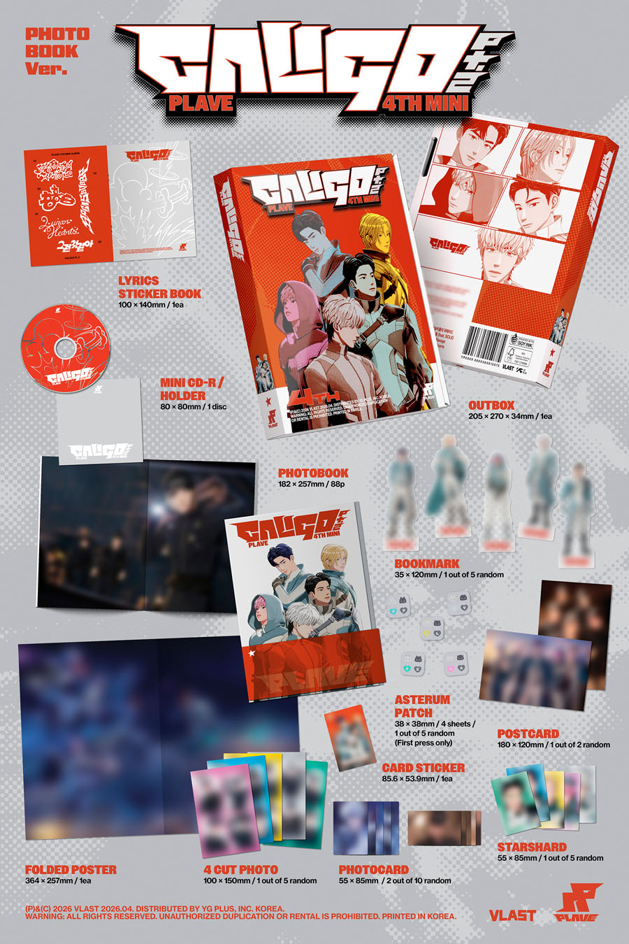 タレントカード PLAVE Mini Album Caligo Pt.2 POCA ALBUM PLAVE 4th Mini Album 'Caligo Pt.2' (PHOTOBOOK Ver. / INVENTORY Ver