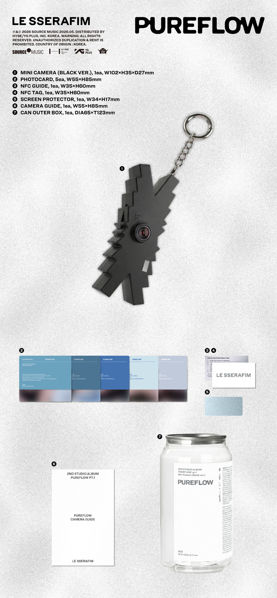 LE SSERAFIM プレミアム特典 Le Sserafim FEARNOT Membership Welcome Gift Fanclub Kit Official