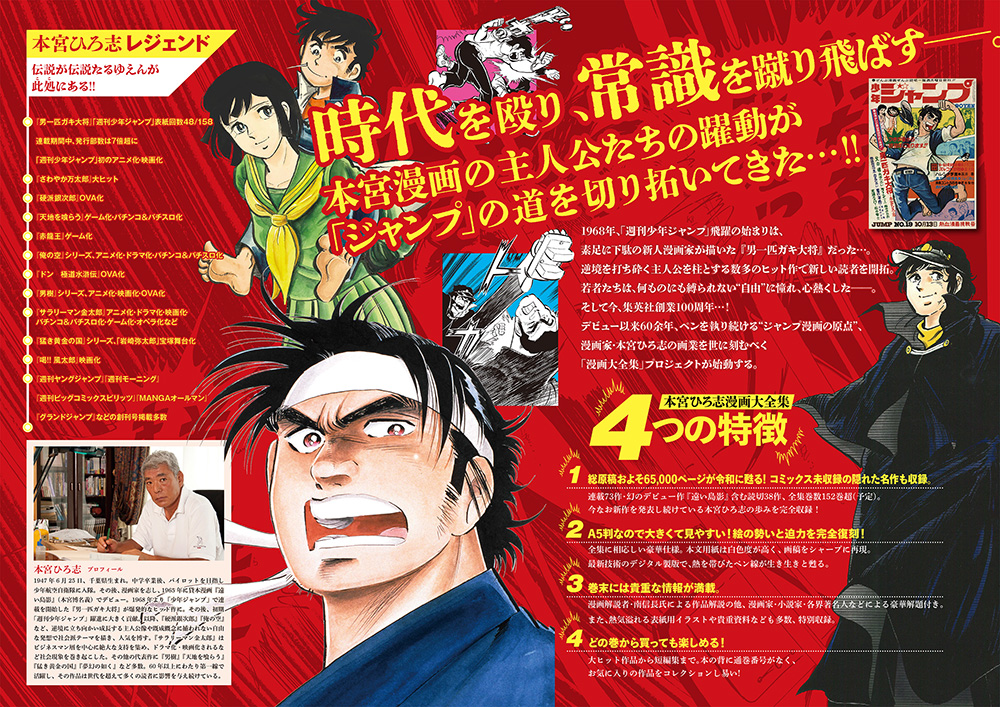 本宮ひろ志漫画大全集』刊行開始！第1期 第一弾「男一匹ガキ大将」2026