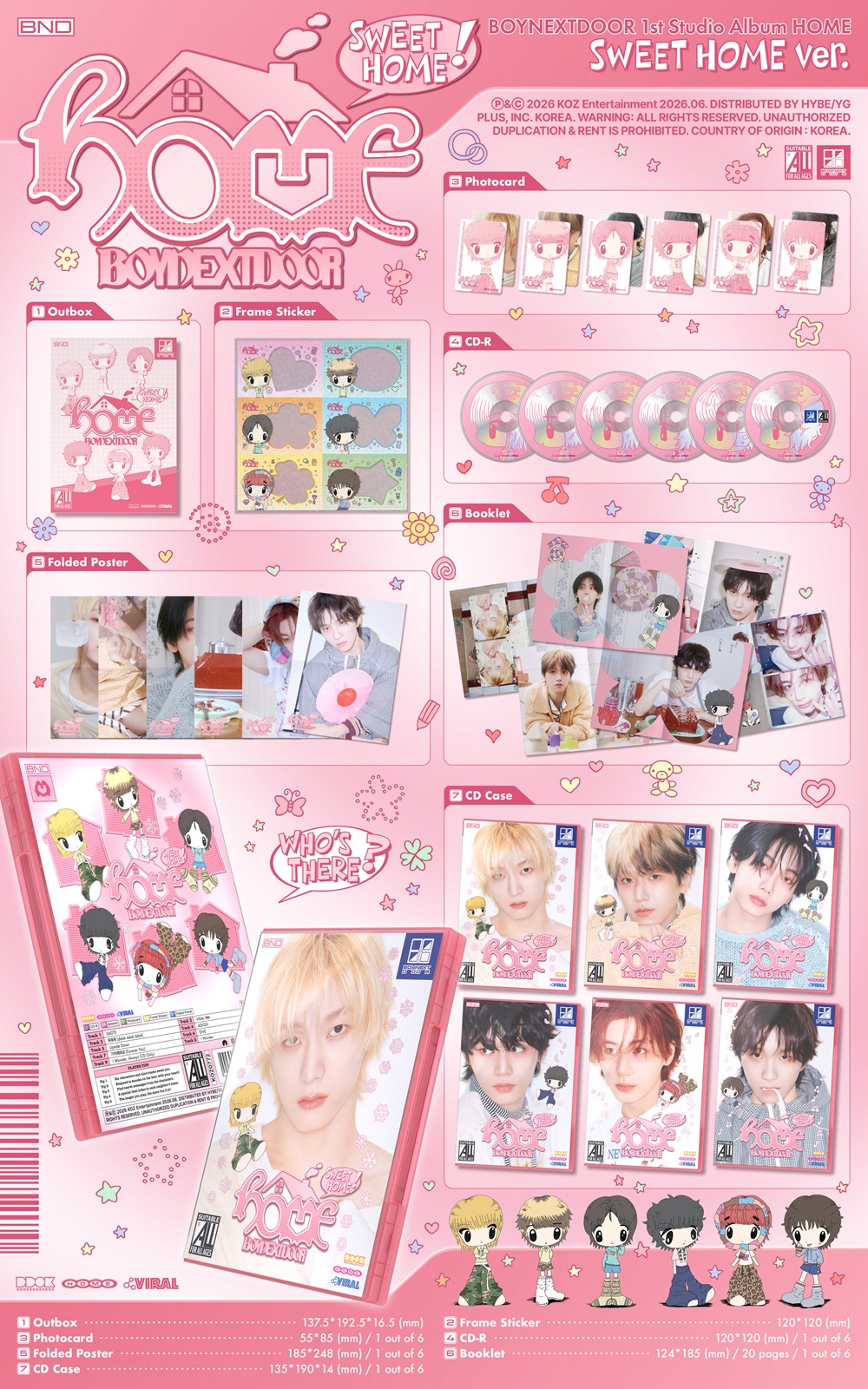 BOYNEXTDOOR 1st スタジオアルバム 『HOME』《@Loppi・HMV限定特典