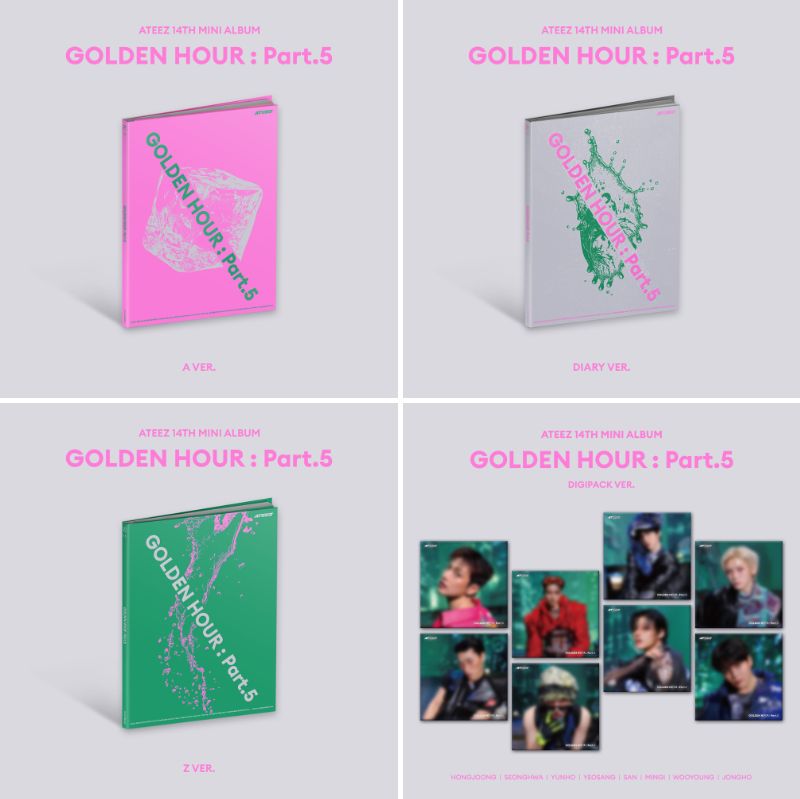 ATEEZ ヨサン ヨーロッパ限定 HMV特典 XOXOverトレカ ATEEZ 14TH ミニアルバム『GOLDEN HOUR : Part.5』日本公式輸入盤