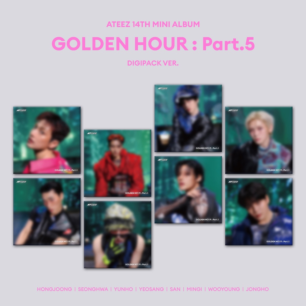 ATEEZ アチズ HMV 店舗特典 トレカ セット 8枚 ATEEZ 14TH ミニアルバム『GOLDEN HOUR : Part.5』日本公式輸入盤