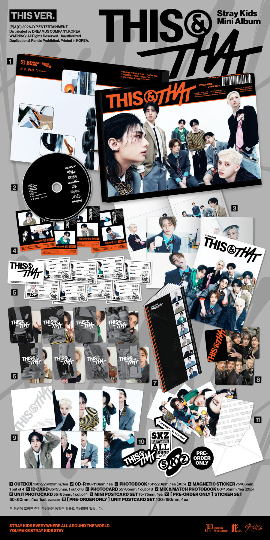 Stray Kids Mini Album『THIS & THAT』商品詳細情報・全形態一覧|K-POP