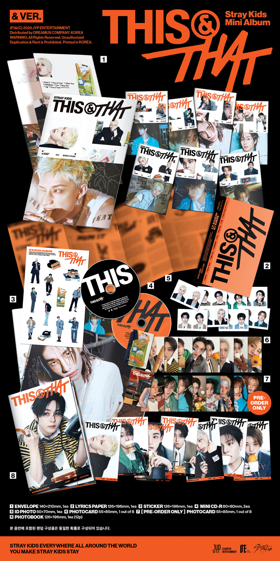 Stray Kids Mini Album『THIS & THAT』商品詳細情報・全形態一覧|K-POP