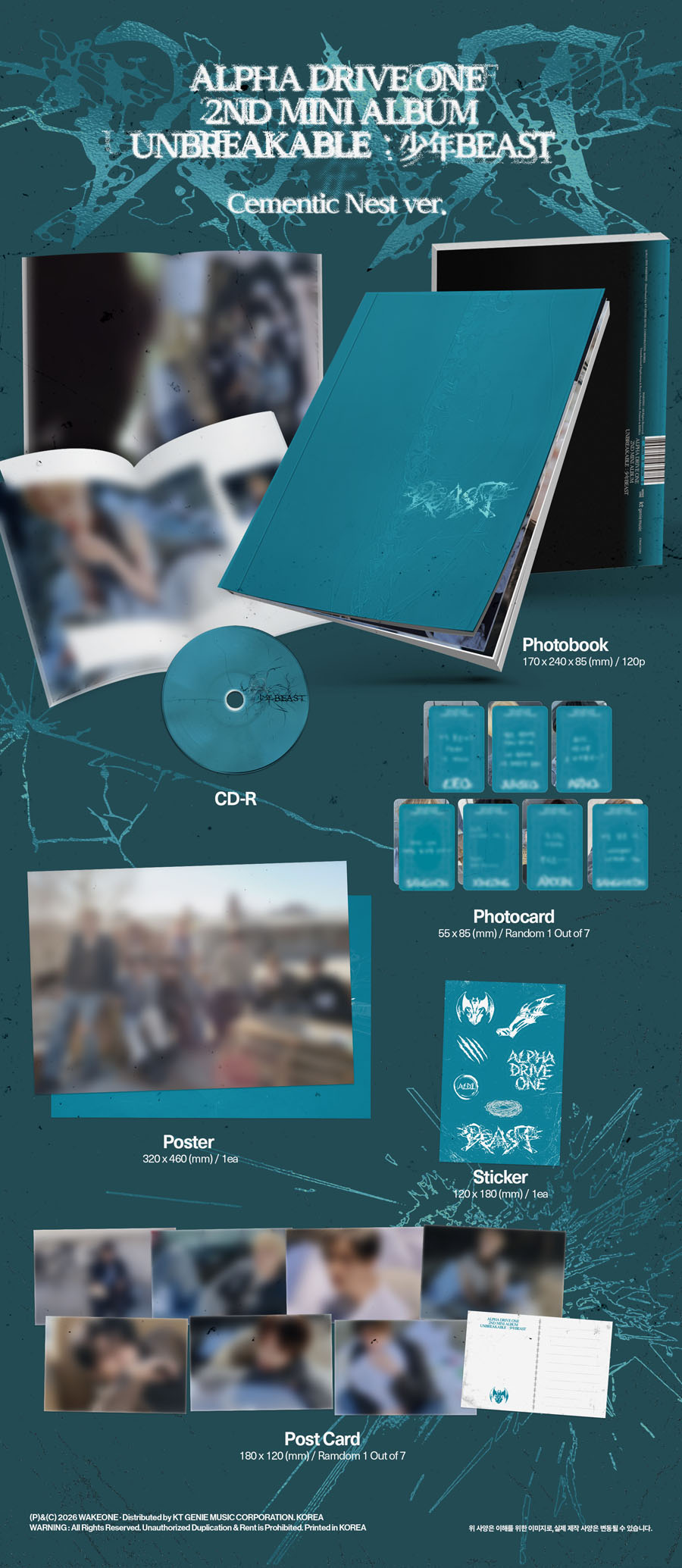 ALPHA DRIVE ONE 2ND MINI ALBUM 《UNBREAKABLE : 少年BEAST》 日本